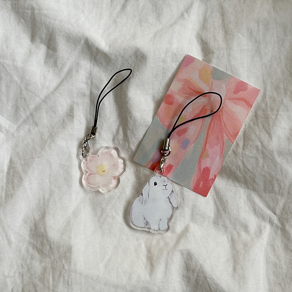 vintage bloom 핸드폰 스트랩