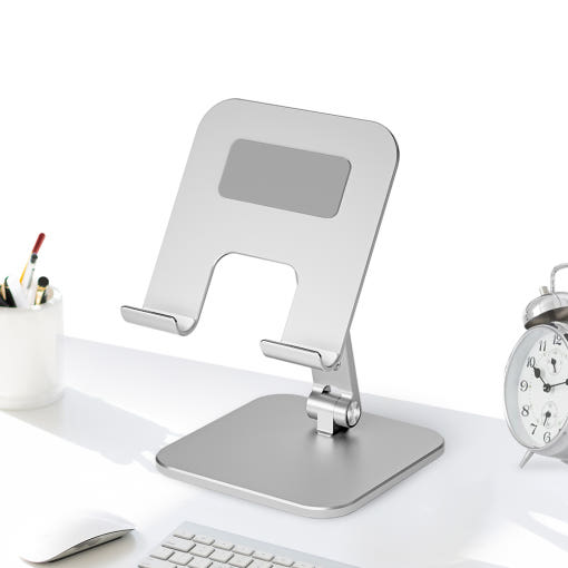 사무실에서의 태블릿 거치대 사용