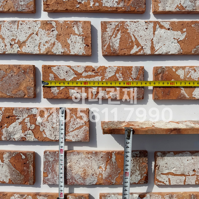 점토 유럽풍 올드브릭 레드포인트 242x78x13T / 하다건재 고벽돌타일