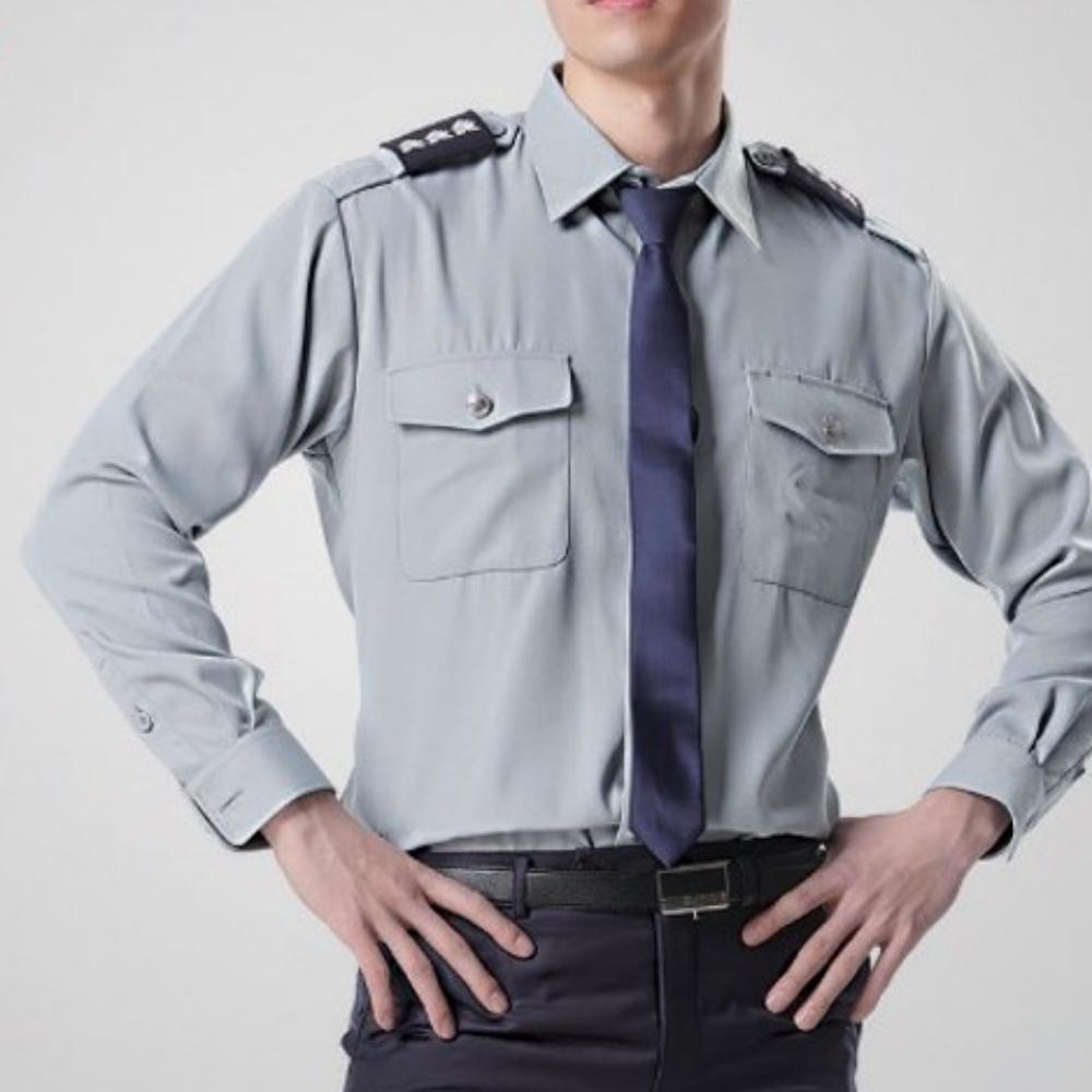 그레이 아파트경비복상의 경비원옷상의 - 메인 이미지
