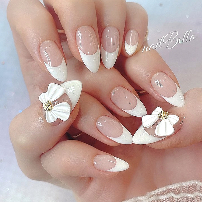 쥬쥬리본 (4 color) 4pcs 셀프네일 재료 젤네일파츠 키치 : 캔디스톤