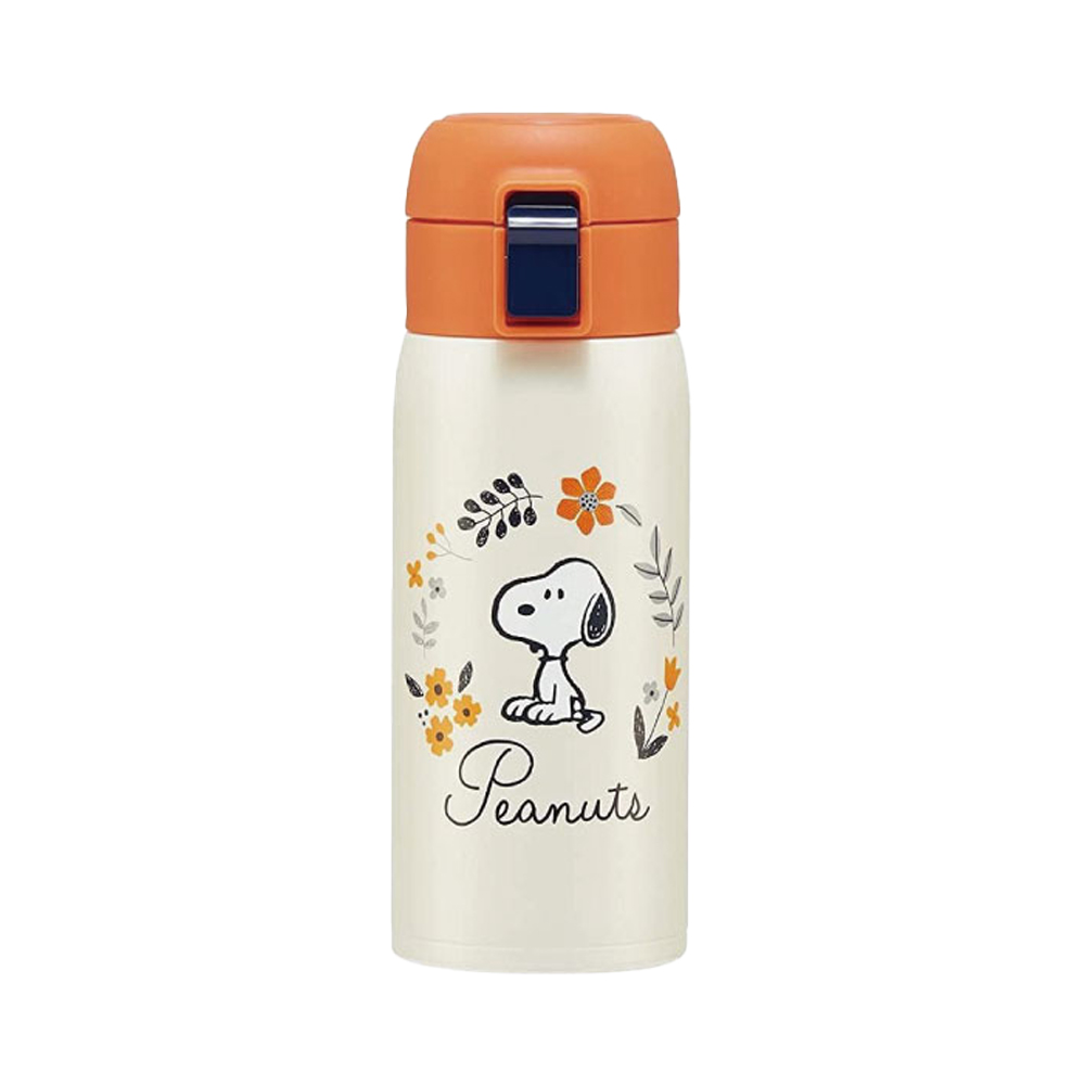 [스케이터] 스누피 원터치 스텐 보틀 350ML - 상품 이미지