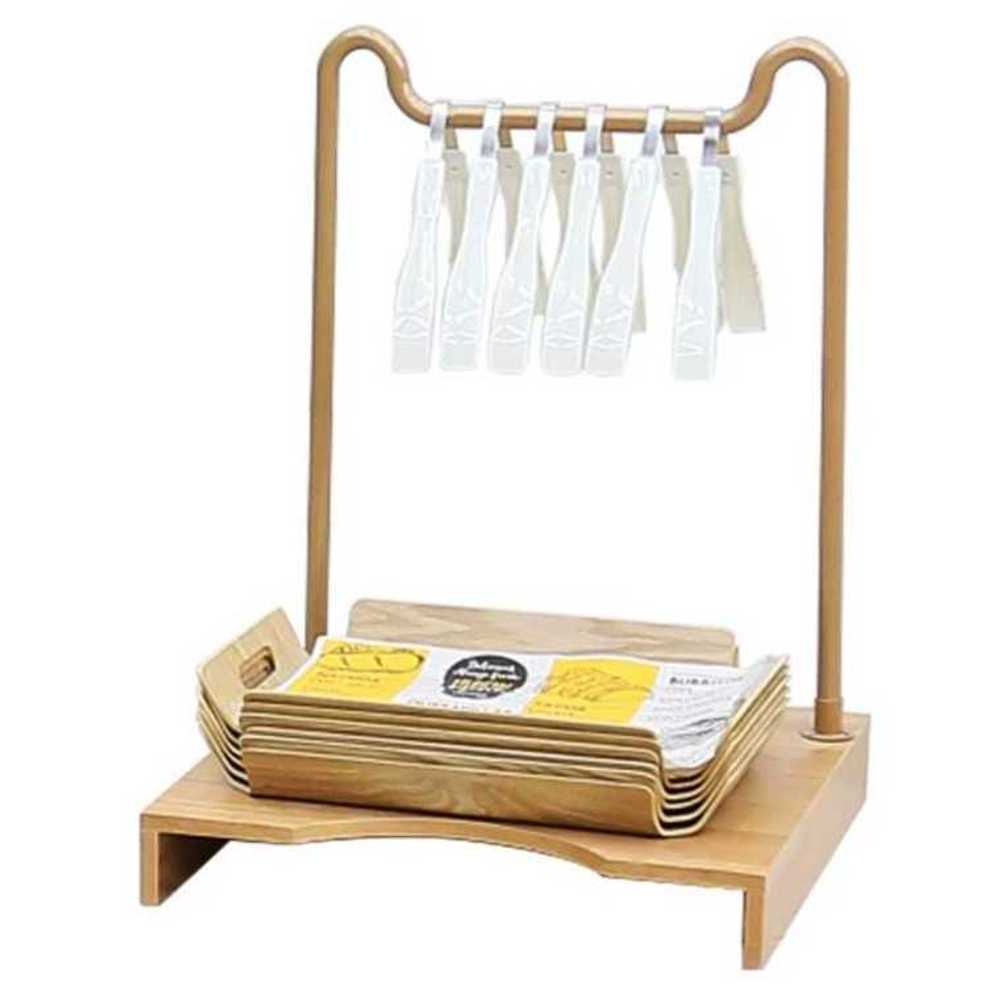 빵 집게 거치대 베이커리 접시 픽업 트레이 쟁반 선반 A - 상품 이미지