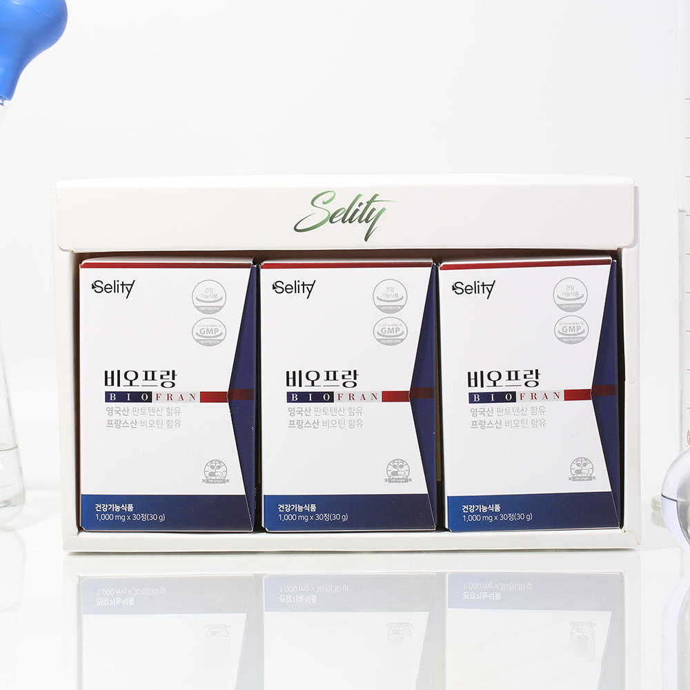 셀리티 비오프랑 식약처 인정 비오틴 판토텐산 맥주효모 건강기능식품 30캡슐, 3개