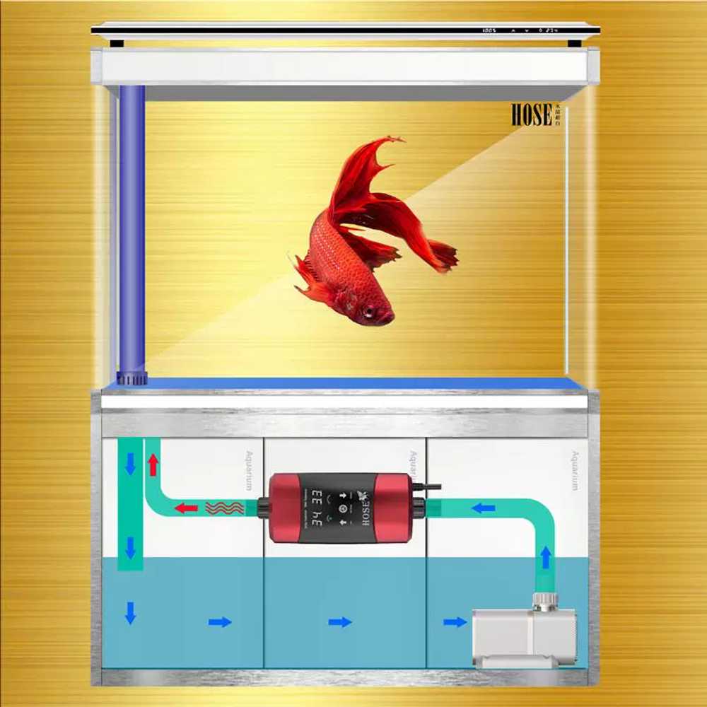 수족관히터 온도 컨트롤러 어항 온도 가열 가변주파수 300W - 상세 이미지 4
