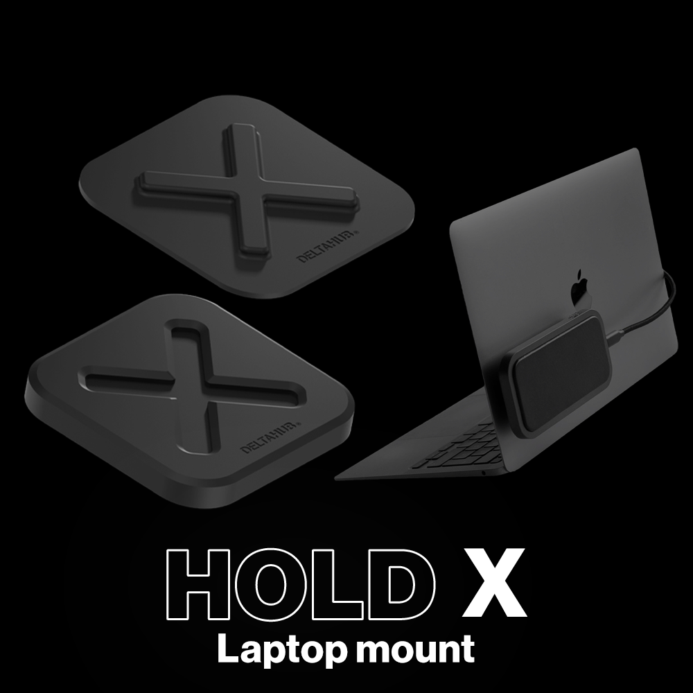 델타허브 HoldX 외장하드 노트북 마운트 부착 고정 홀드X - 메인 이미지