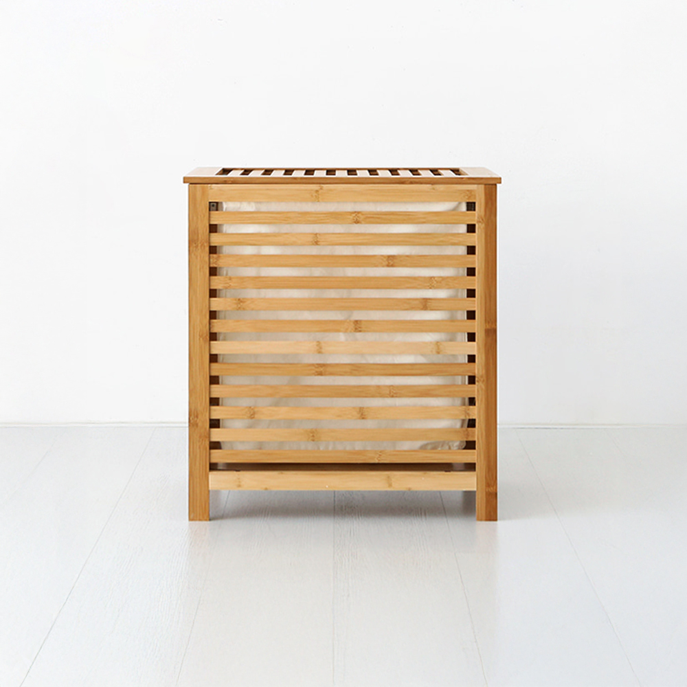 JAWAL 원목빨래바구니 WFB19019 대나무