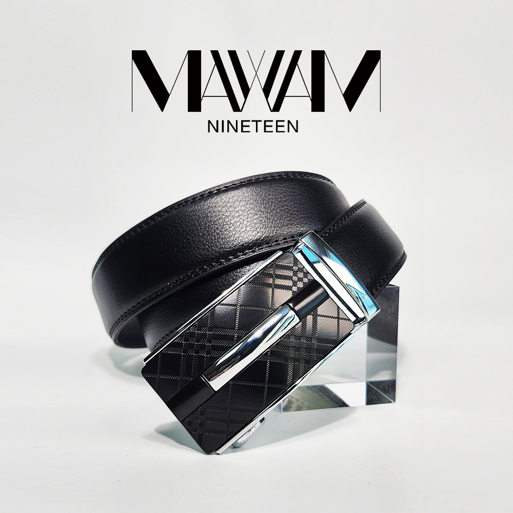남자 자동 벨트 남성 허리띠 가죽벨트 혁띠 35mm DK 메이나인틴 - 상품 이미지