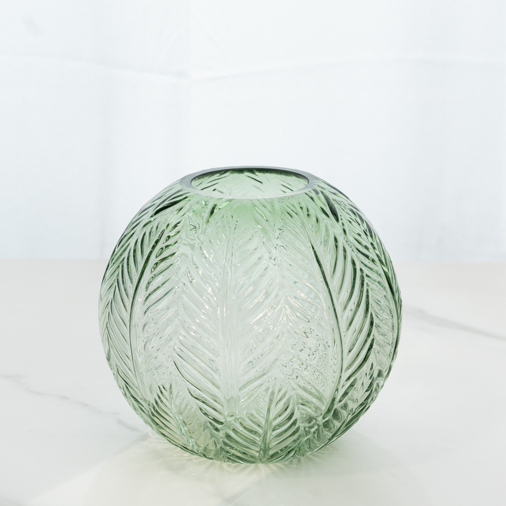 할메이드 인테리어 오브제 대형 미니 유리 꽃병 리프 화병 소