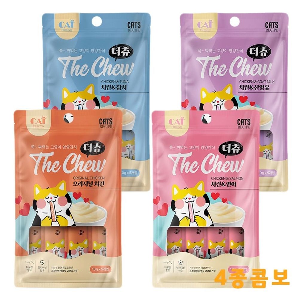 더 츄 콤보 영양가득 고양이 영양 간식 4종 습식 : BlingBox