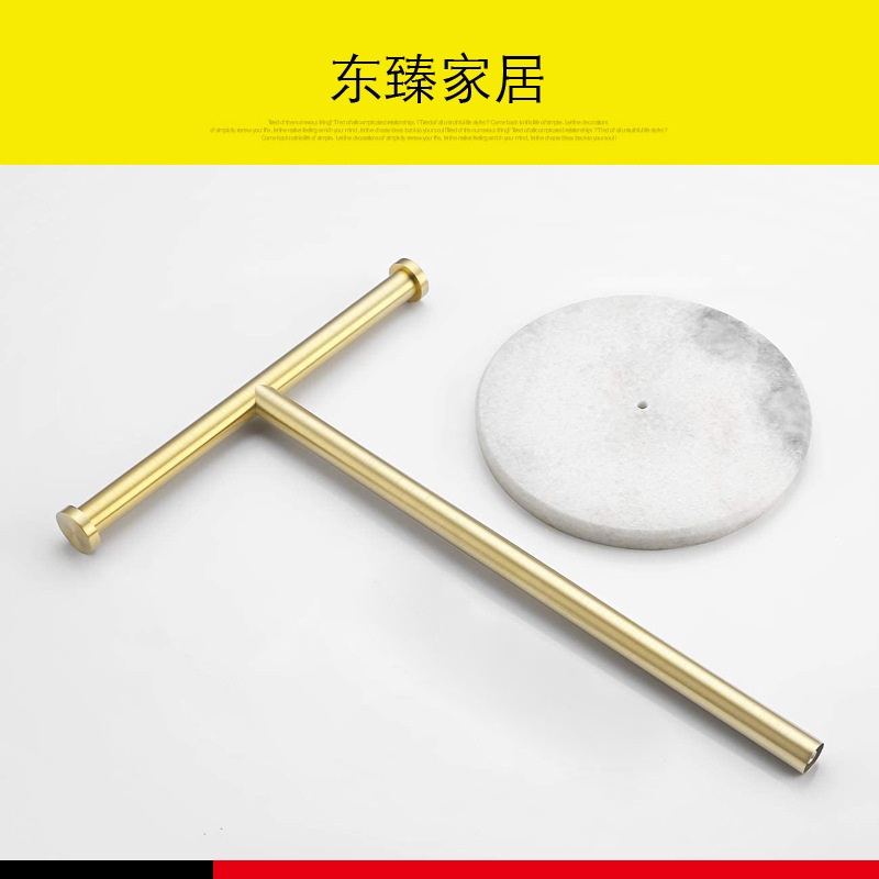 스탠딩 수건 거치대 스탠드 북유럽 스테인레스 행거 호텔용 T자형 이동식 실버 - 상세 이미지 4