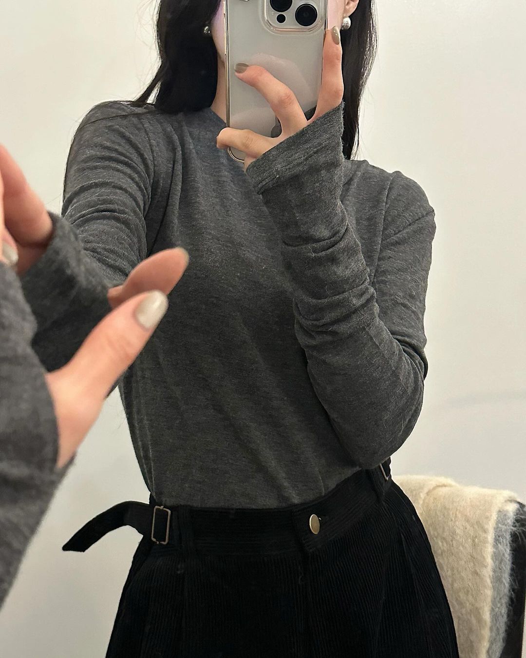 라데이 앙고라 워머 티셔츠 - 상품 이미지