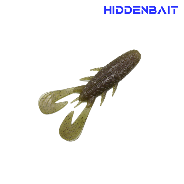 히든베이트 헬리케 호그웜 배스낚시 소프트웜 배스루어 H007 PUMPKIN RED, 8cm - 상세 이미지 5