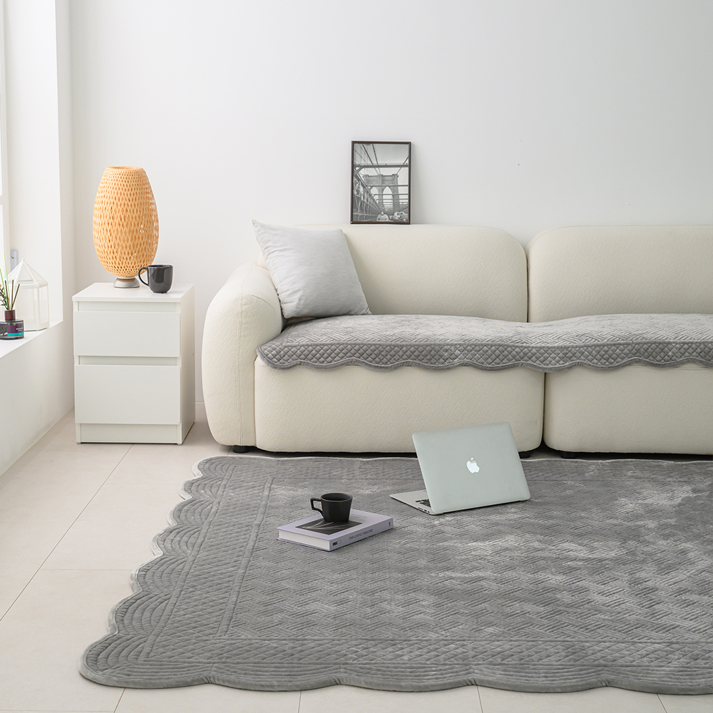 쇼파패드 극세사 목화솜 논슬립 미끄럼방지 겨울카페트 3단 4단