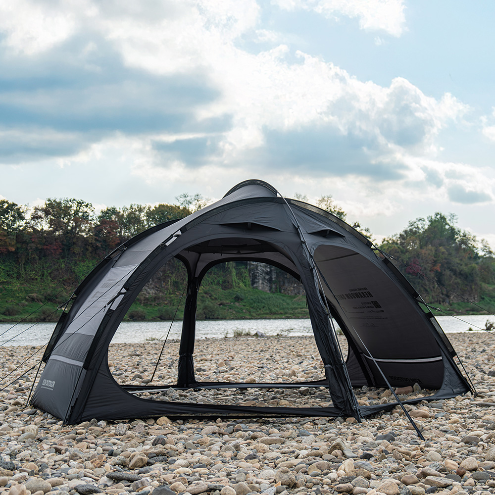 헥사움 쉘터 텐트 캠핑 돔텐트 3개 폴대 간편설치 개방감 경량