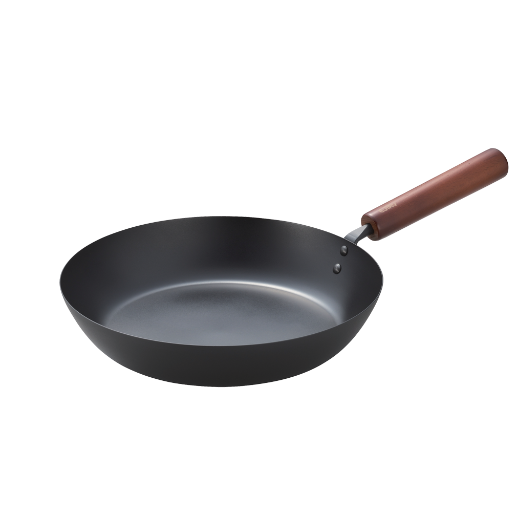 [에지리x츠바메] 시즈닝 필요없는 인덕션 철팬 프라이팬 26cm - 상품 이미지