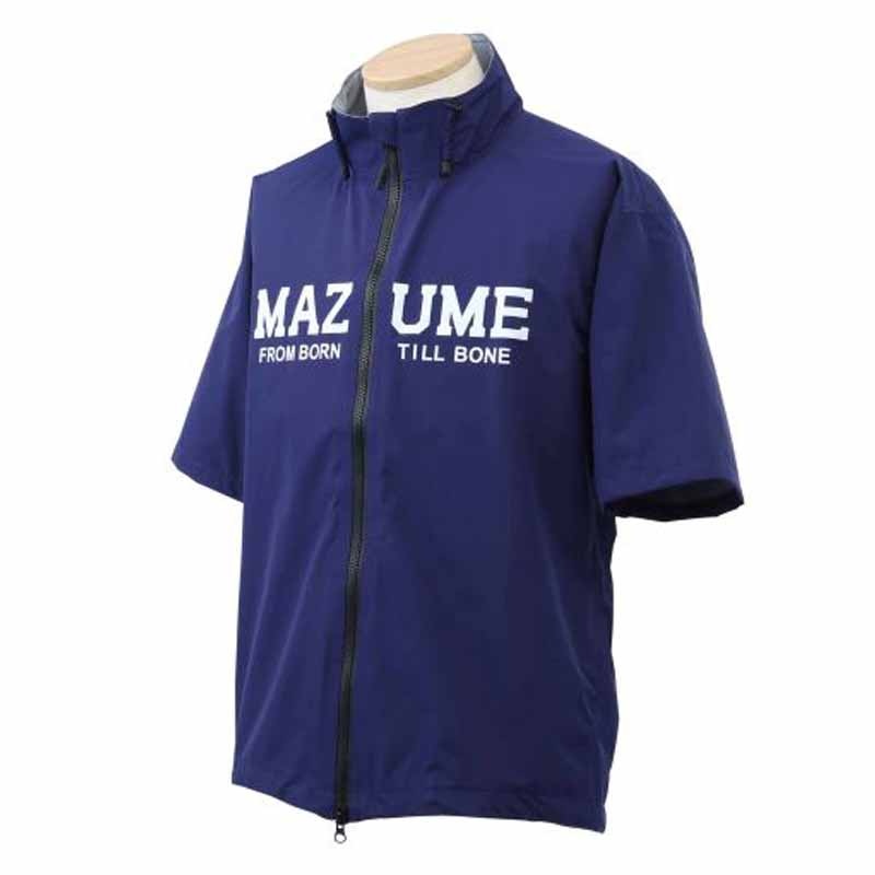 마즈메 MAZUME 콘택트 반팔 레인 재킷 MZRJ-687 네이비 - 메인 이미지