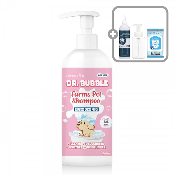 메이웰 닥터 버블 피부병케어 샴푸400ml 모질개선 각질 가려움개선 - 상품 이미지