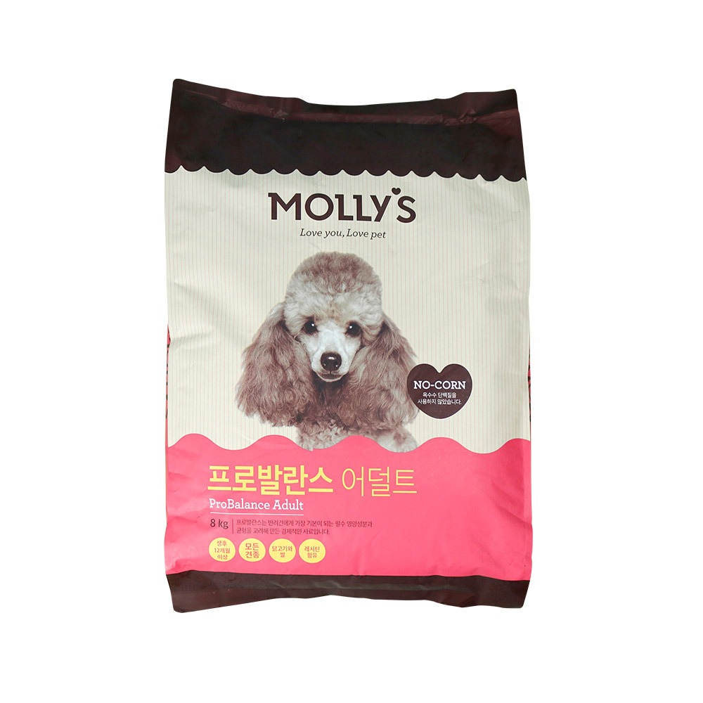[몰리스] 프로밸런스 어덜트 8kg : 몰리스펫샵