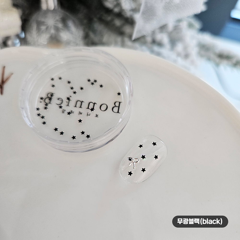 보니비 1mm 초미니 별 스팽글 5컬러 택1 실버 이미지 7