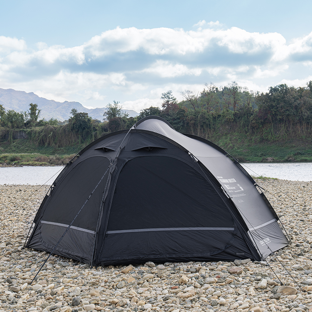 헥사움 쉘터 텐트 캠핑 돔텐트 3개 폴대 간편설치 개방감 경량