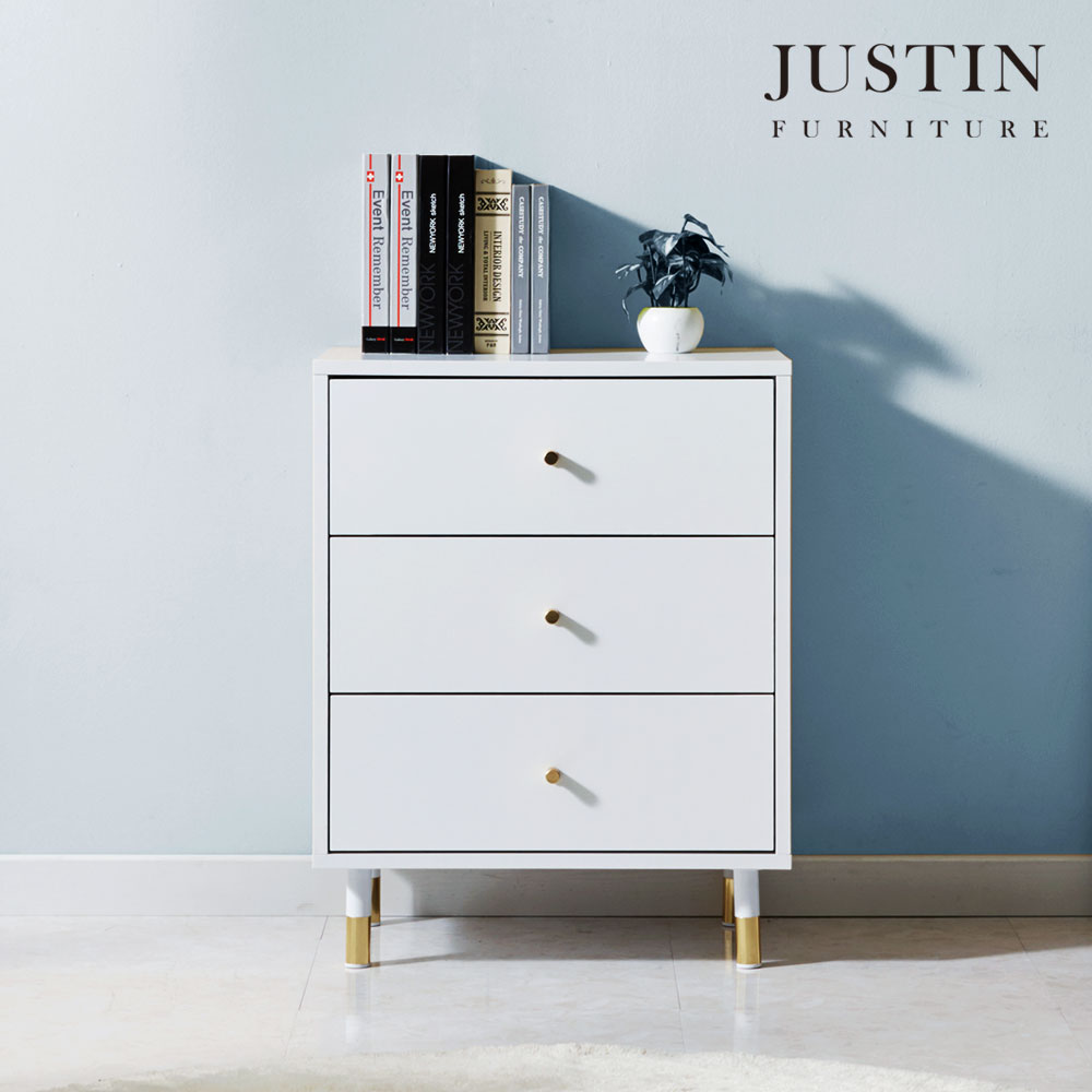 [저스틴퍼니처]이브 화이트 3단 서랍장(600) : justin store