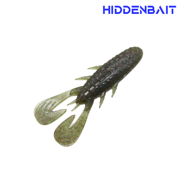 히든베이트 헬리케 호그웜 배스낚시 소프트웜 배스루어 H007 PUMPKIN RED, 8cm - 상품 이미지