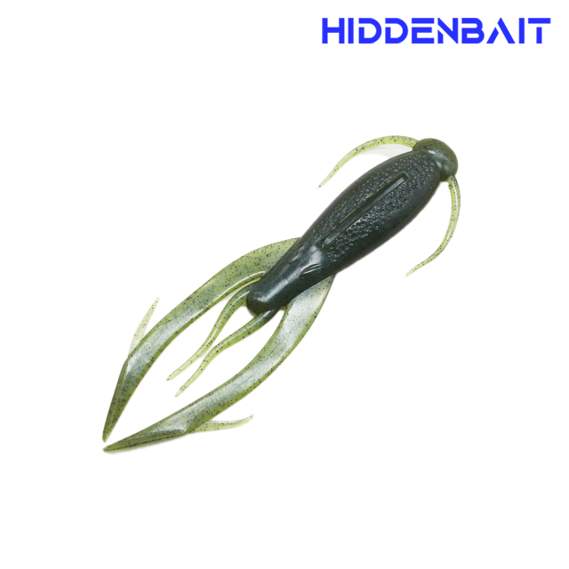 히든베이트 칼리스토 배스루어 호그웜 배스웜 H007 PUMPKIN RED, 10.6cm - 상세 이미지 4