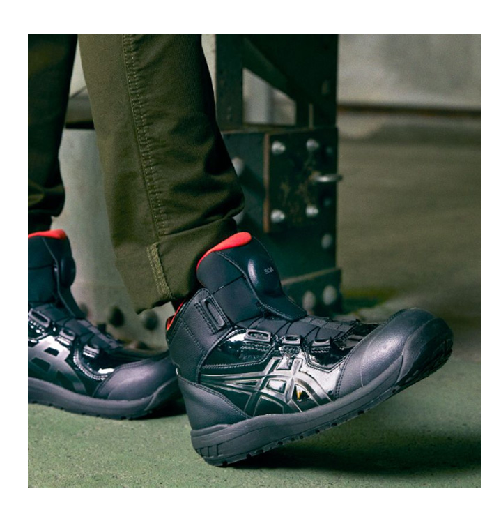 아식스 안전화 BOA CP304 BLACK EDITION 현장 작업화 워킹화 워킹 슈즈 신발 1273A088 - 상세 이미지 5
