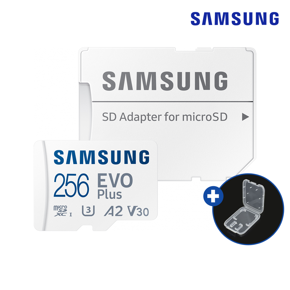 삼성 마이크로 SD카드 블랙박스 호환 EVO PLUS 256GB 메모리+케이스