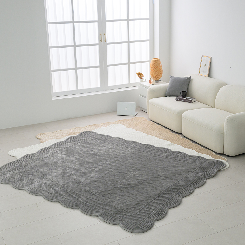 쇼파패드 극세사 목화솜 논슬립 미끄럼방지 겨울카페트 3단 4단