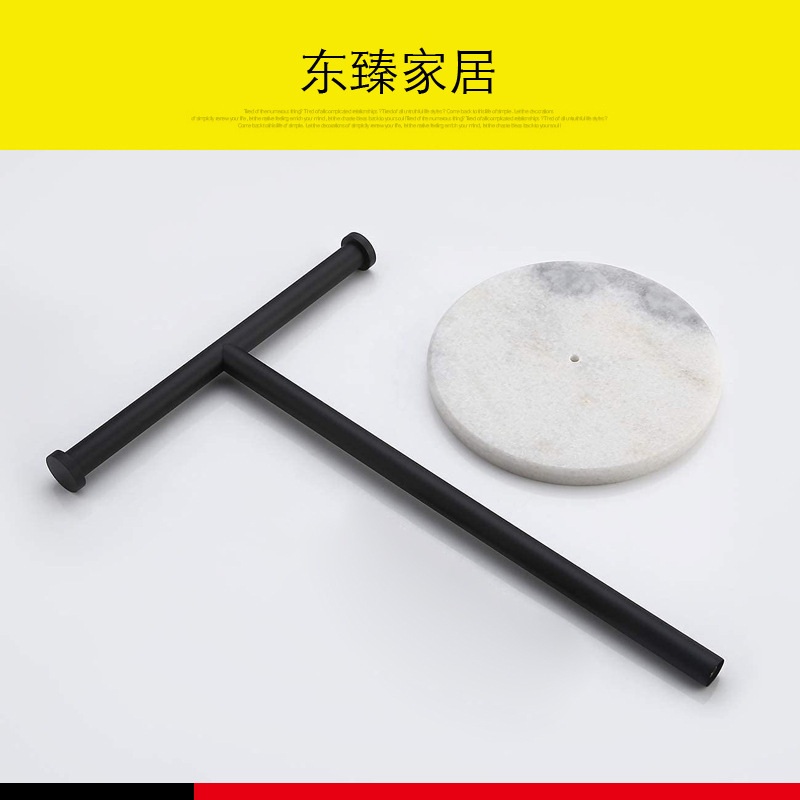 스탠딩 수건 거치대 스탠드 북유럽 스테인레스 행거 호텔용 T자형 이동식 실버 - 상세 이미지 3