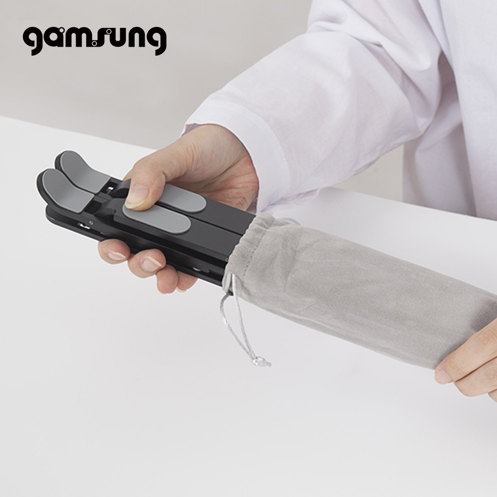 노트북거치대 2단 접이식 커브드 알루미늄 맥북 스탠드 감성공장 - 상세 이미지 4
