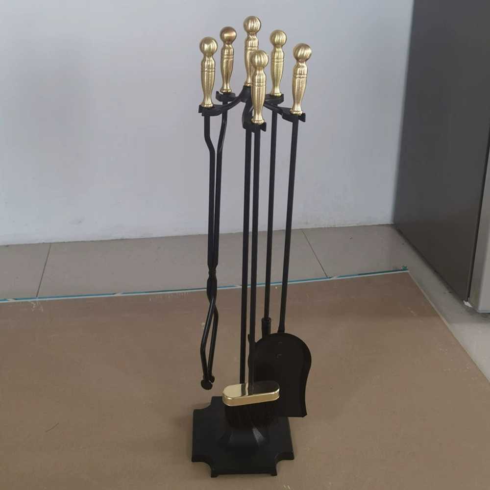 벽난로 청소도구 화로 장작불 캠핑장 골동품 빈티지 - 상세 이미지 5
