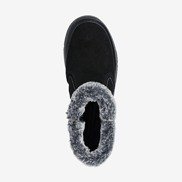 스케쳐스 SKECHERS 부츠 방한화 패딩부츠 털신발 숏부츠 여성 가죽 이지 고잉 블랙 - 상세 이미지 3