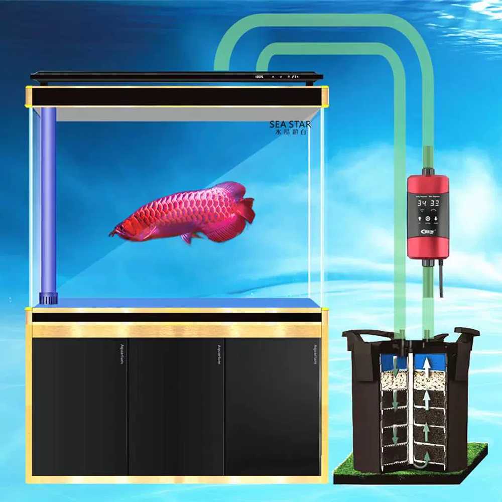 수족관히터 온도 컨트롤러 어항 온도 가열 가변주파수 300W - 상세 이미지 2