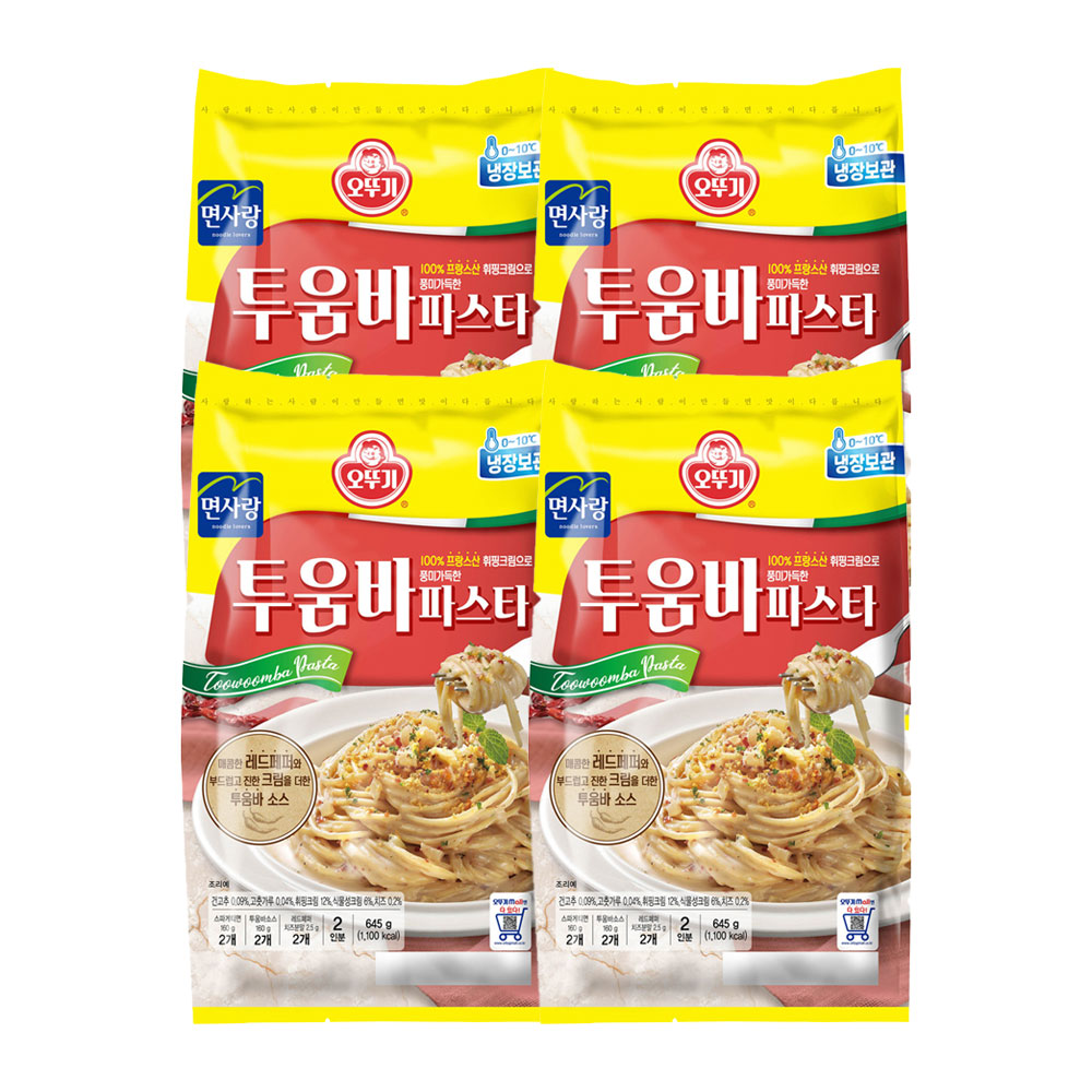 오뚜기 투움바 파스타 645g, 4개 - 상품 이미지