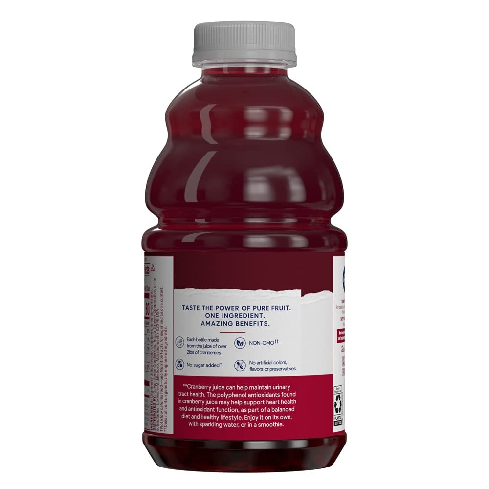 Ocean Spray 순수 무가당 크랜베리 농축액 추출 100% 크랜베리 주스 946ml 8병 이미지 8