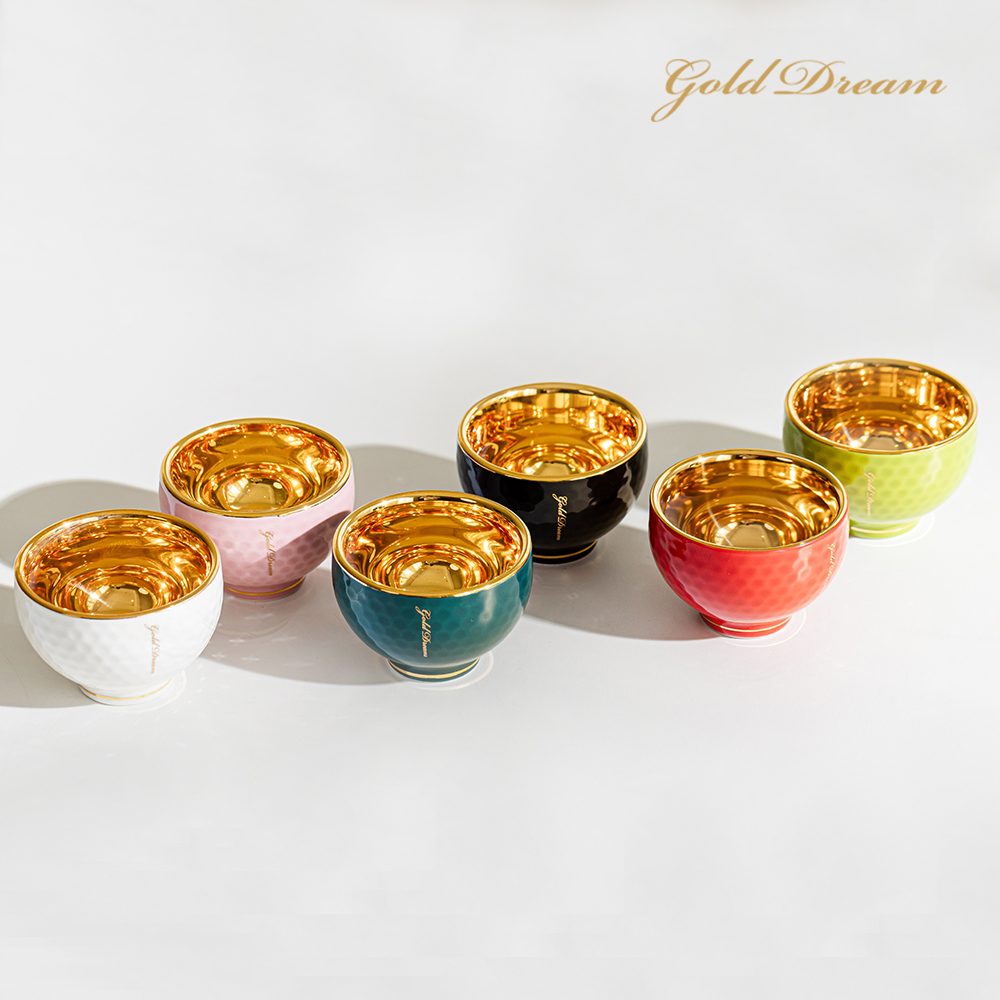 골드드림 24K 도자기 금잔 금술잔 소주잔 상견례 집들이선물용 1p