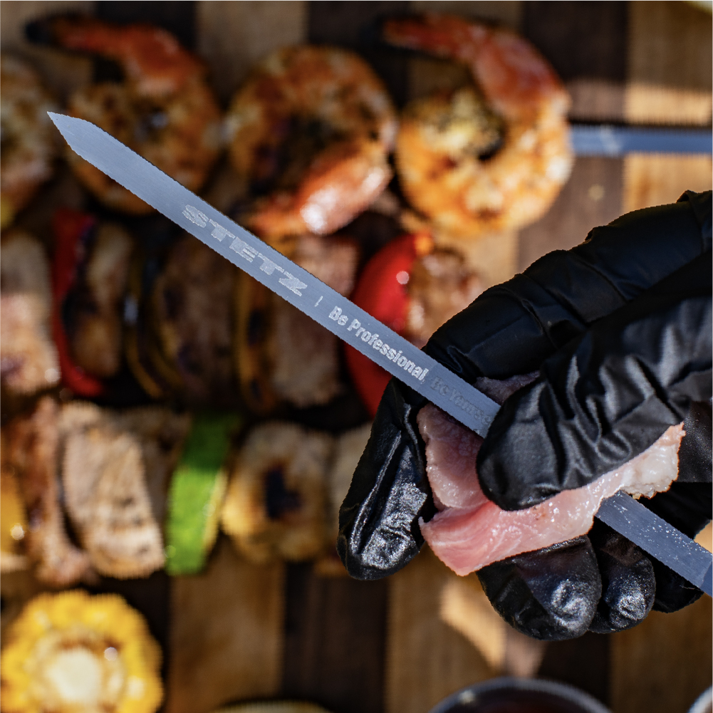 스테츠 스텐 바베큐 꼬치 6개입 그릴 캠핑 bbq 꼬치요리 꼬챙이 막대