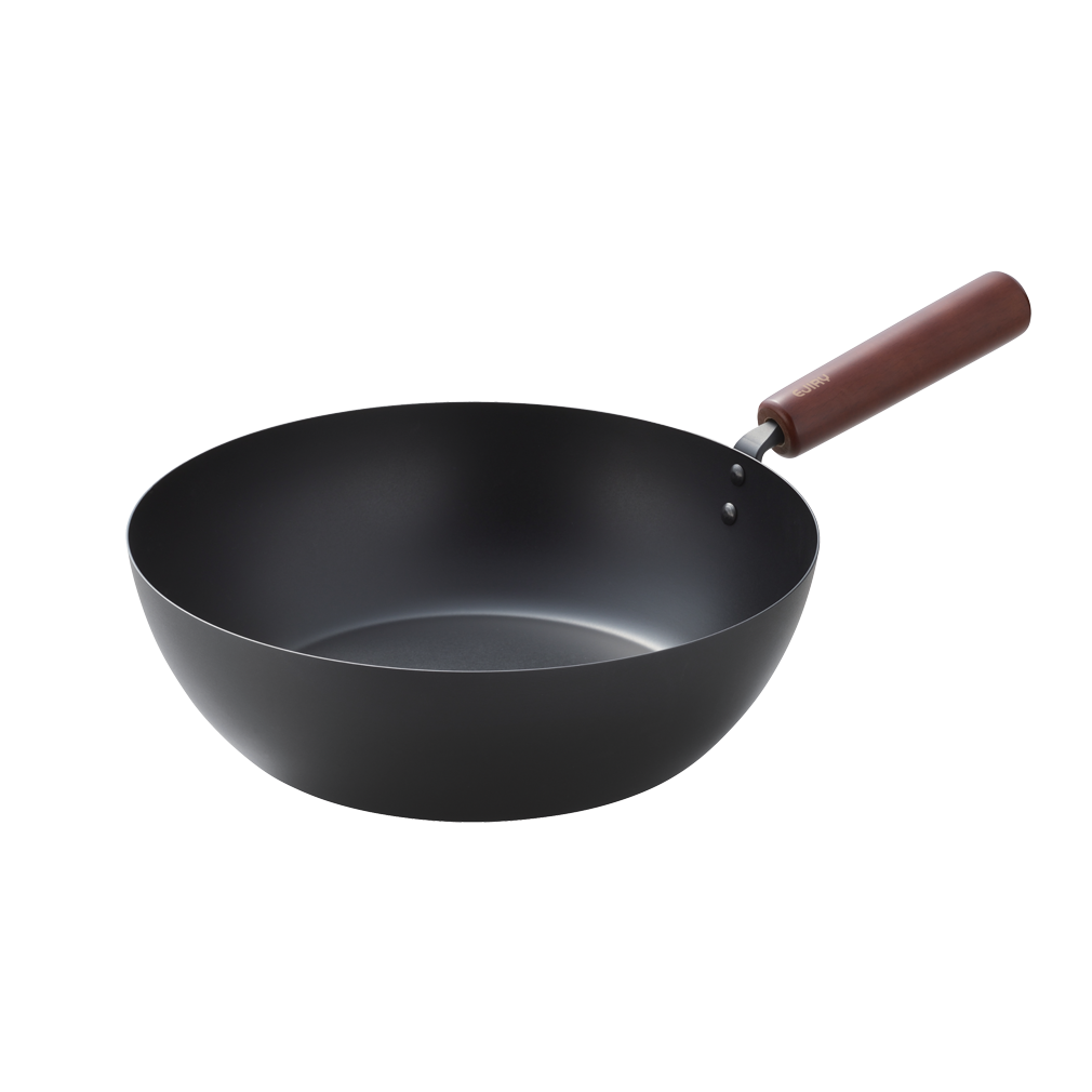 [에지리x츠바메] 시즈닝 필요없는 인덕션 철팬 궁중팬 26cm - 상품 이미지