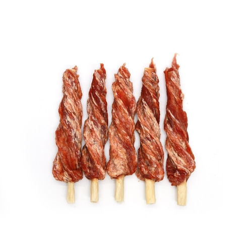브리더랩 강아지 반려견 간식 스노우 꽈배기 스틱 말이껌 오리, 300g, 1개 - 상세 이미지 3