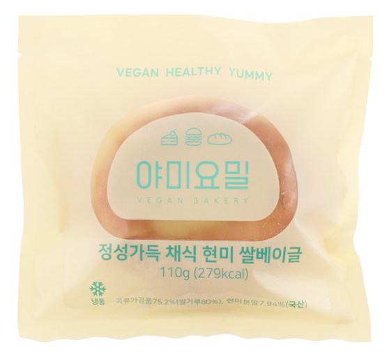 비건 채식 현미 쌀베이글 야미요밀 110gx14ea : 마켓펀치