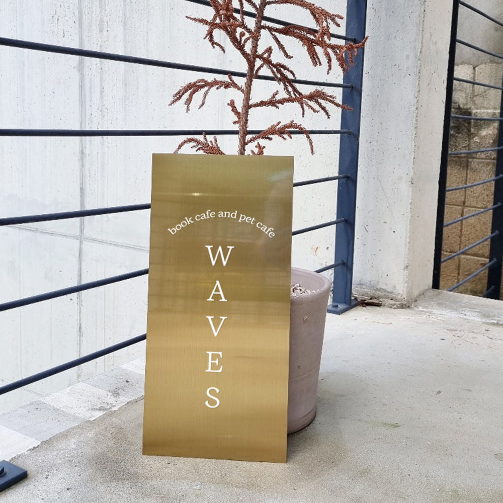 사무실 실외 미러 스텐 현판 제작 회사 명판 간판 대문 안내판 정사각형 15X15 이미지 8