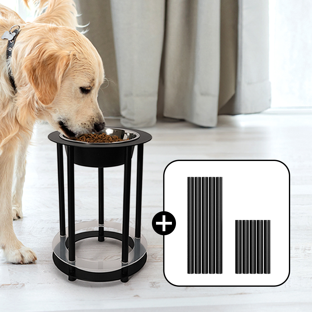 펫코본 대형견밥그릇 높이조절 강아지식기 철제프레임 물그릇
