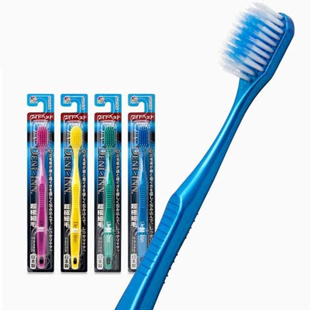 일본 칫솔 UFC 덴트인 초극세모 칫솔 와이드형 4p 1세트 - 상품 이미지