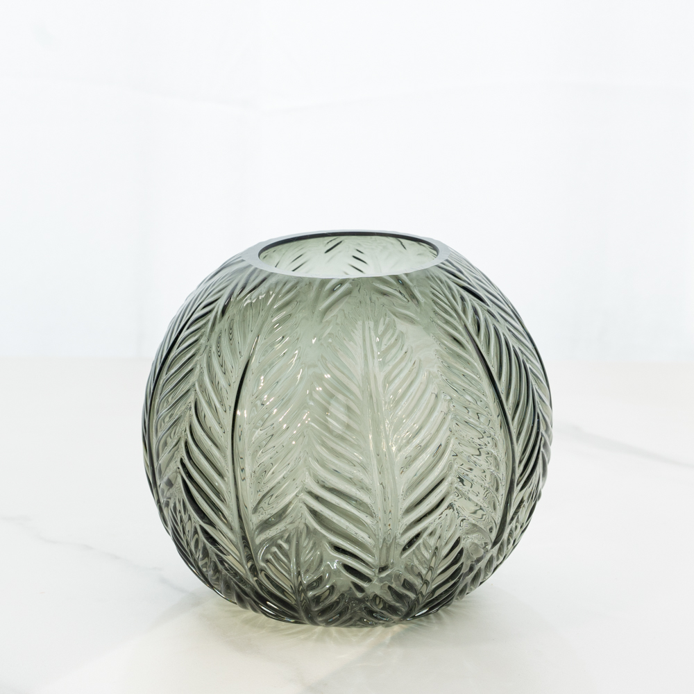 할메이드 인테리어 오브제 대형 미니 유리 꽃병 리프 화병 소