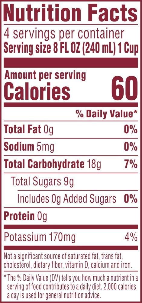 Ocean Spray 순수 무가당 크랜베리 농축액 추출 100% 크랜베리 주스 946ml 8병 이미지 6
