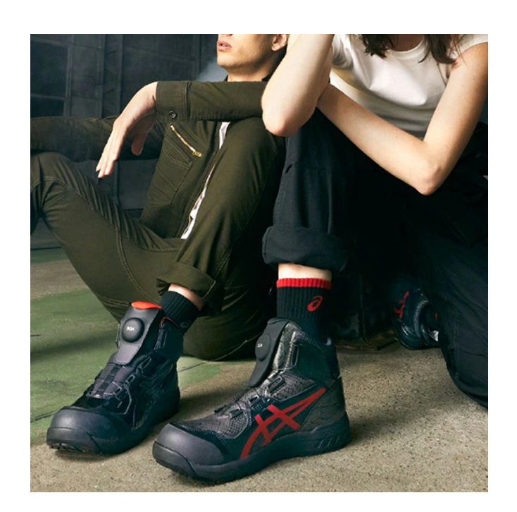 아식스 안전화 BOA CP304 BLACK EDITION 현장 작업화 워킹화 워킹 슈즈 신발 1273A088 - 상세 이미지 4