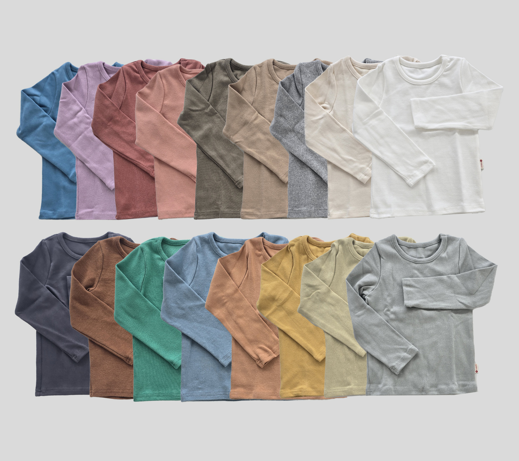 더수 유아  30수 겨울 스판 편한 애착 긴팔 티셔츠 겨울 실내복 - 상품 이미지